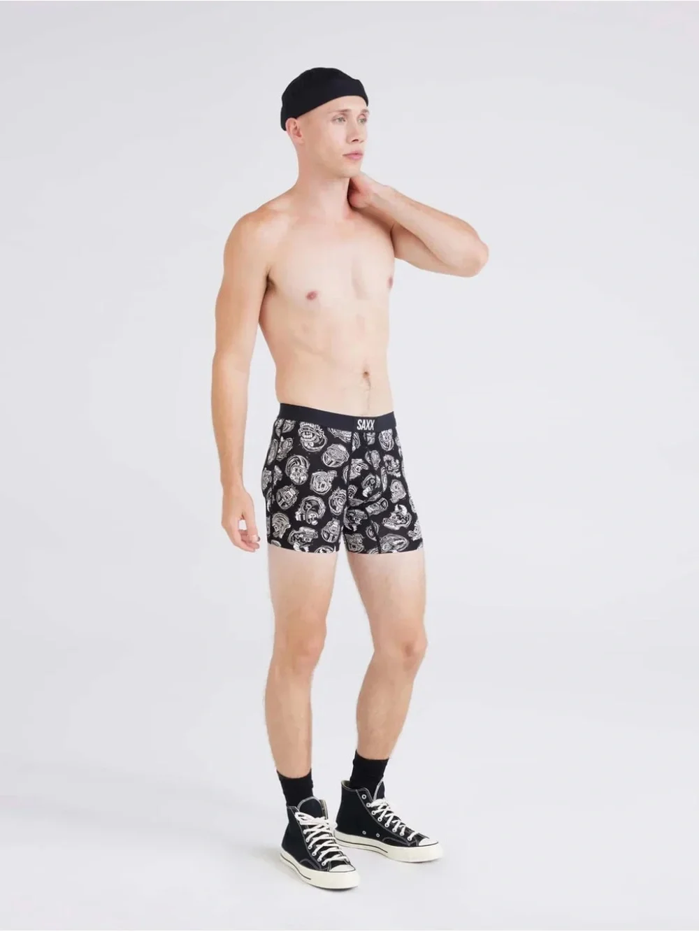 SAXX Vibe Super Soft Boxer Brief - Brain Bucket - Black - SXBM35
